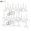 24 Kelly Hemostat Forceps Locking Clamps 7" Straight Stainless Steel