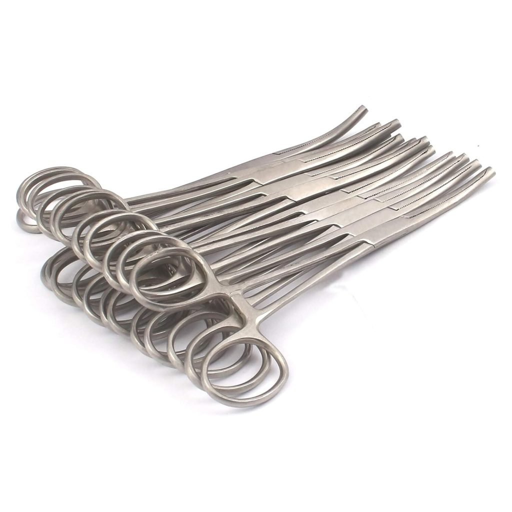 24  Pieces Kocher Hemostat Forceps Curved 7" New Surgical Instruments