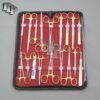 27 PCS GOLD HANDLE STUDENT DISSECTION PREMIUM QUALITY KIT + SCALPEL BLADES #24