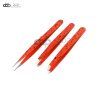 3 Slant & Pointed Tweezers Set Eyebrow Ingrown Facial & Nose Hair (Orange & BLK)