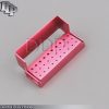 30 Holes Dental Aluminum Bur Burs Holder Box Autoclave Pink Color DN-2087