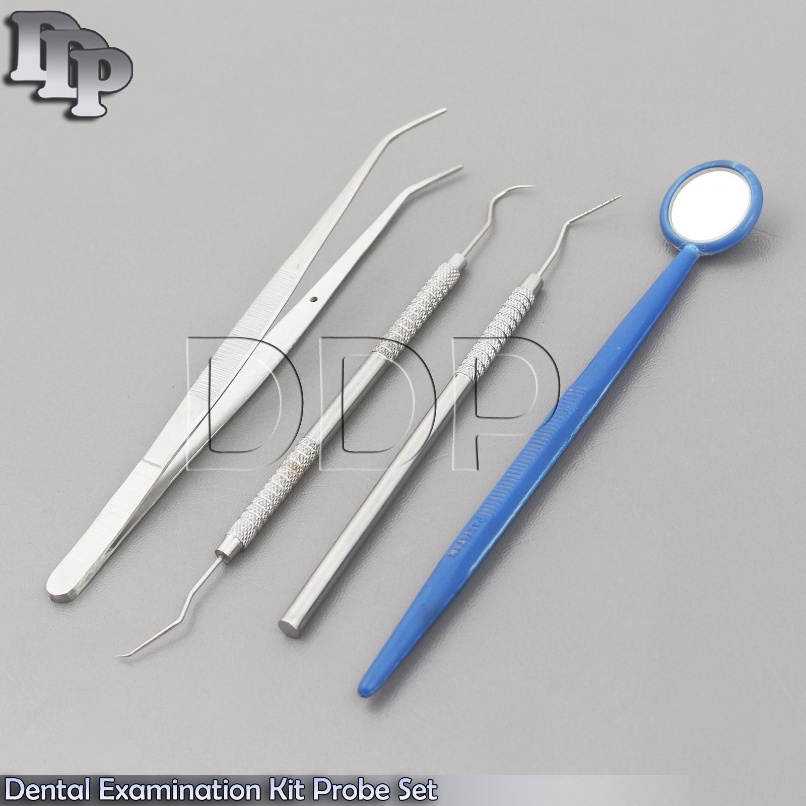 3pcs Dental Examination Kit Probe Set Hygiene Examination Teeth Cleaning Tool