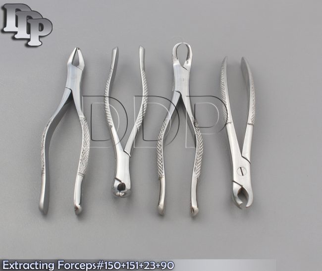 4 O.R GRADE DENTAL SURGERY TOOTH EXTRACTING EXTRACTION FORCEP #150+#151+#23+#90