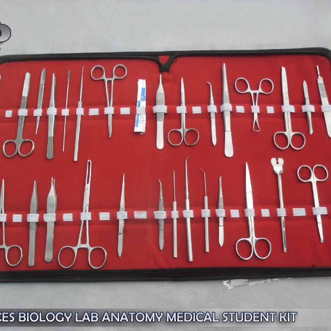 40 PCS BIOLOGY LAB ANATOMY MEDICAL STUDENT DISSECTING KIT + SCALPEL BLADES #11