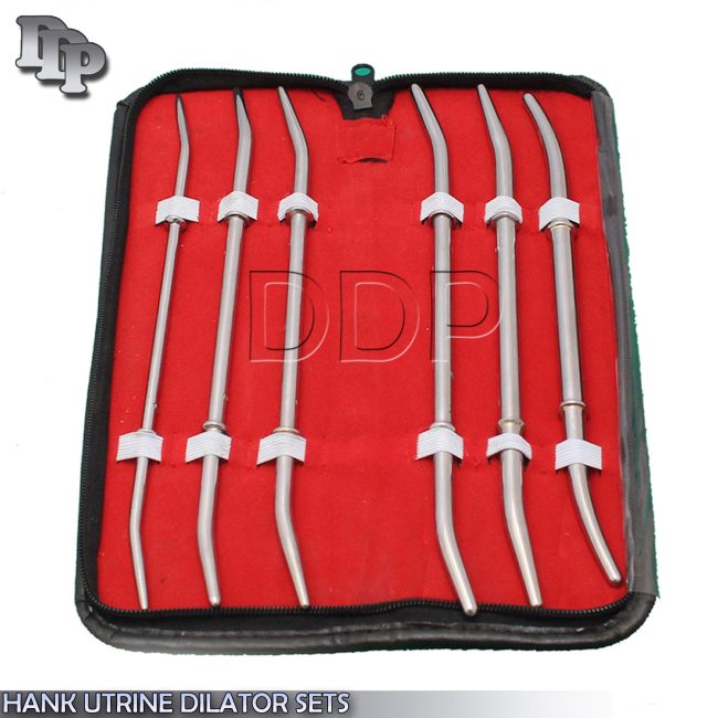 6 Pieces Of HANK UTRINE DILATOR SETS OB/Gynecology Surgical Instruments