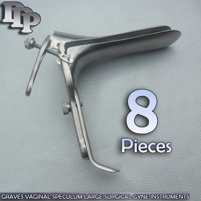 8 Pieces Of Graves Vaginal Speculum Large Gynecology Instruments