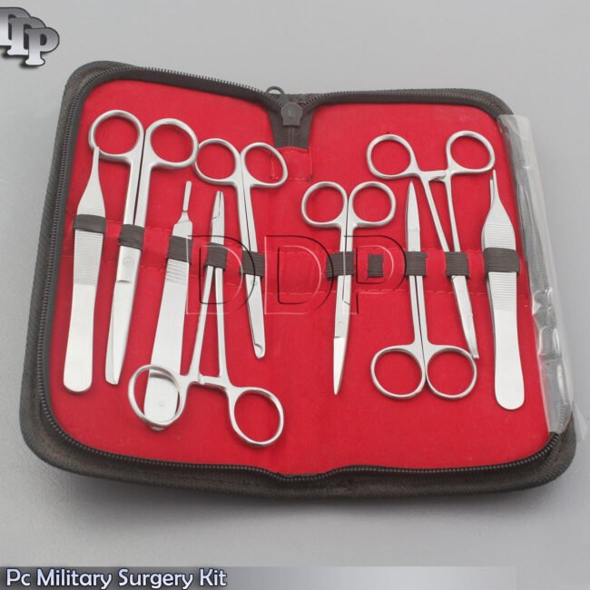 9 PC O.R GRADE US MILITARY MINOR SURGERY SUTURE SET KIT DS-766