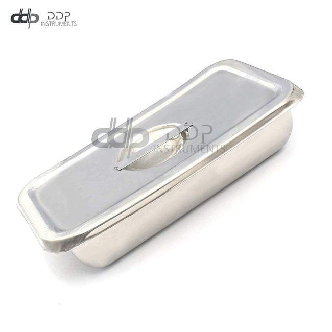 9"x5"x2"Hospital Holloware Surgical Instrument Stainless Steel Trays&Lid DN-2369