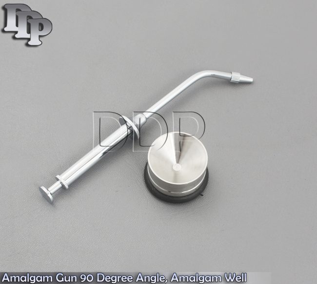 Amalgam Gun 90 Degree Angle, Amalgam Well Pot Surgical Dental Instruments