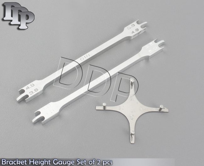 Bracket Height Gauge 018 & 022 Dental Orthodontic Free Boone Gauge Set of 2 pcs