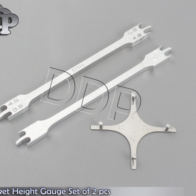 Bracket Height Gauge 018 & 022 Dental Orthodontic Free Boone Gauge Set of 2 pcs