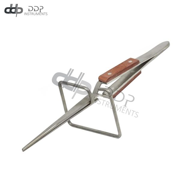 CROSS-LOCK FIBER GRIP TWEEZER SELF-CLOSING W/ STAND JEWELRY SOLDERING METALS