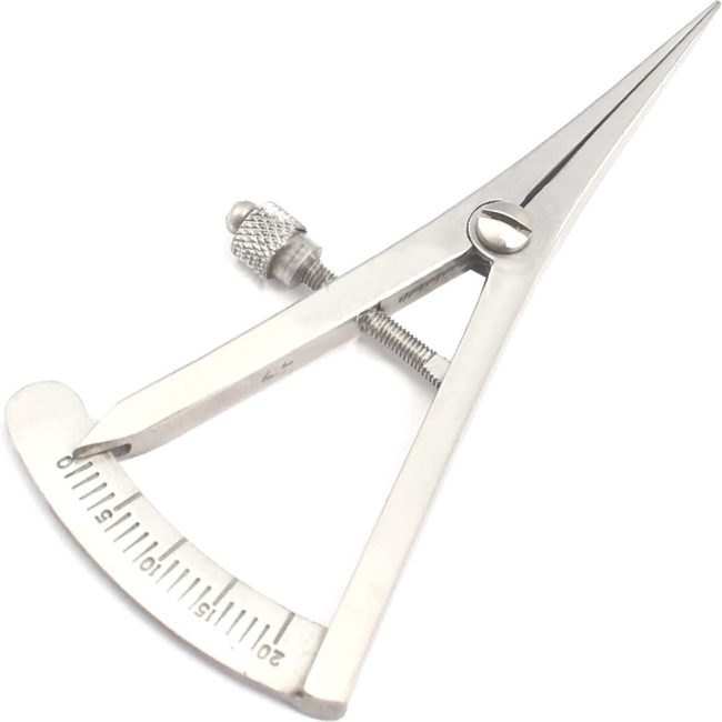 Castroviejo Caliper, 0-20, STR  Dental, Orthodontic, Ophthalmic Eye Instrument,