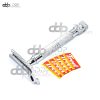 Classic Stainless Steel Manual Shaver Double Edge Safety Razor+5 Bldes BTS-316