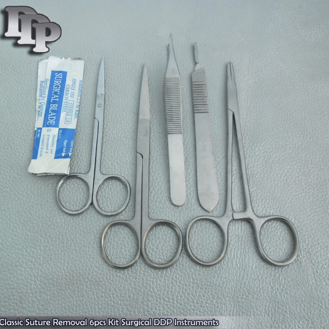 Classic Suture Removal 6pcs Kit Surgical  Instruments