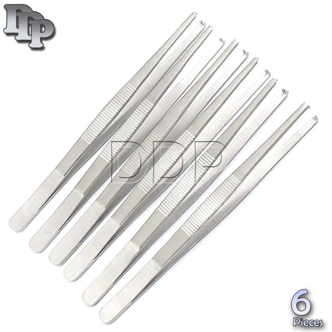 DDP 6 Thumb Tissue Forceps 5.5" 1x2 Teeth