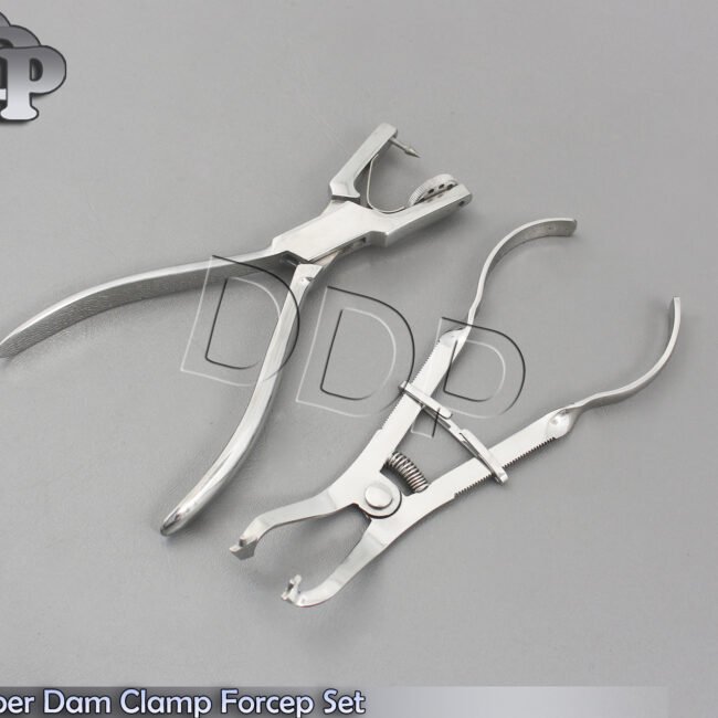 Dental Ainsworth Rubber Dam Punch, Ivory Light Weight Rubber Dam Clamp DN-2196