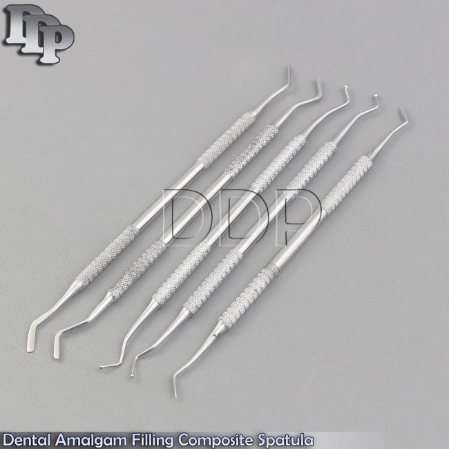 Dental Amalgam Filling Composite Spatula Scaler Probe Plugger Burnishers Kit New