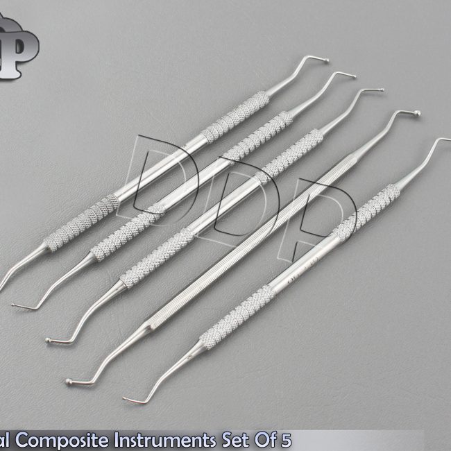 Dental Composite Instruments Set Of 5 Restorative Dentistry Ball Tip Burnishers