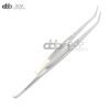 Dental Cotton & Dressing Pliers Self-locking Grooved Tips Surgical Dentist Instr