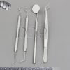 Dental Explorer 23 probe Mouth Mirror Handle Teeth Cleaning Surgical Tweezers