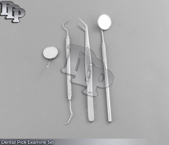 Dental Pick Examine Set, 5 Pcs. dentist set Tweezer Probe No.5, Pr-151