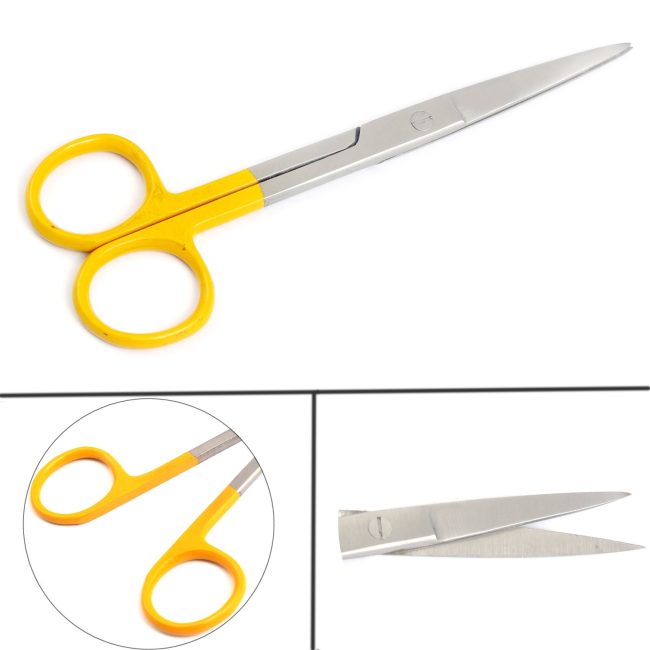 Dissecting Operating Scissors 5.5" Sharp/Sharp Straight Color Handle (Yellow)