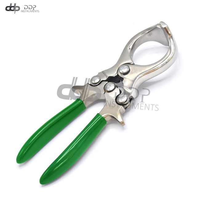 Emasculatome 9" Bloodless Castrator Lamb Goat Piglets Green Handle Veterinary