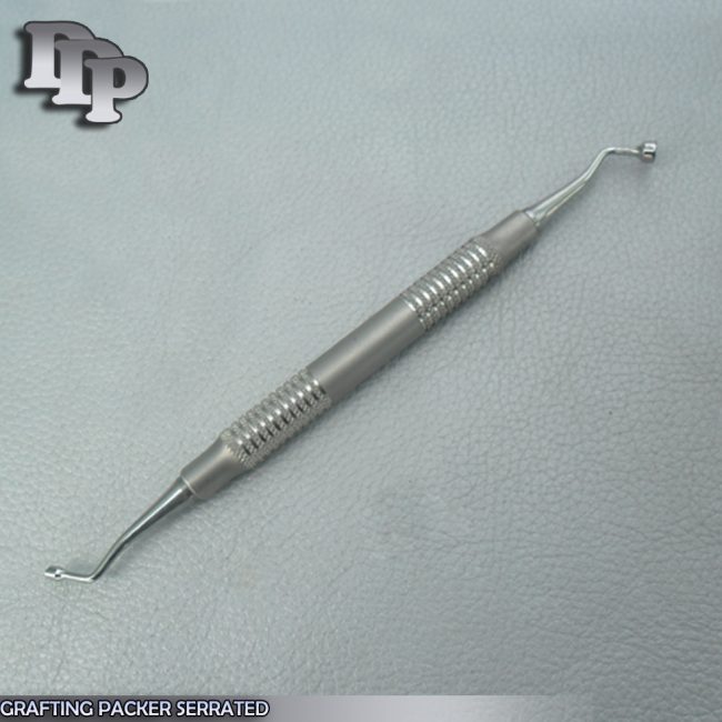GRAFTING PACKER 3X4 mm SERRATED TIPS DENTAL INSTRUMENTS