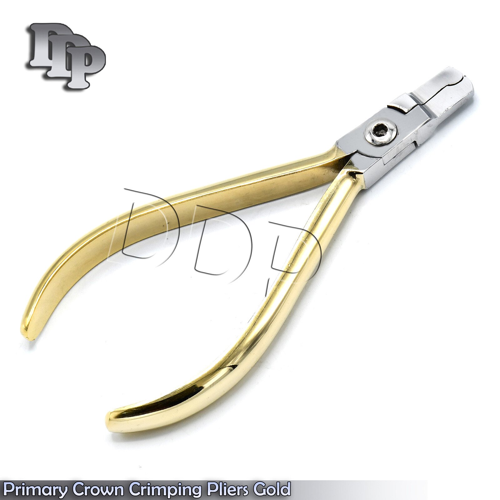 Gold Plated Primary Crown Crimping Pliers Dental Lab Instruments - Image 3