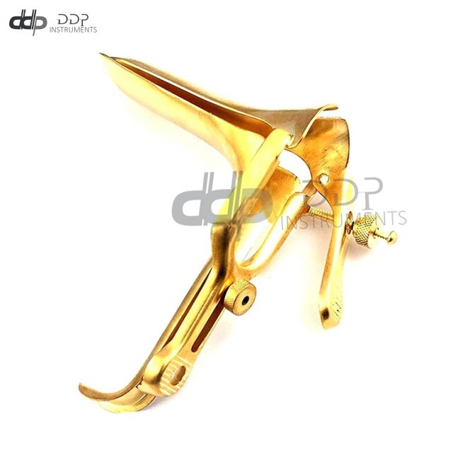Graves Speculum Medium Full Gold Plated Stainless Steel Surgical Instruments