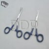 Hemostats Kelly Forceps Surgical Blue Dep Handle 5.50" Straight + Curved