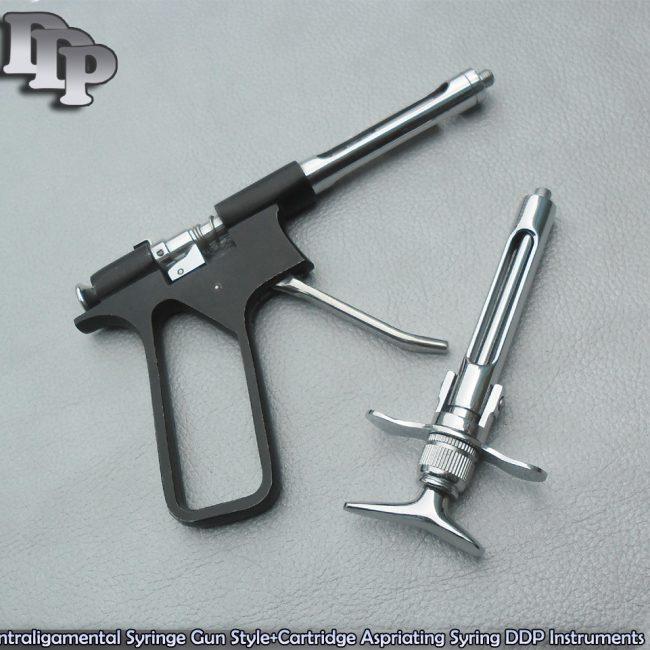 Intraligamental Syringe Gun Style + Cartridge Aspriating Syring Instruments