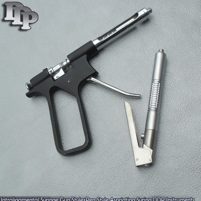 Intraligamental Syringe Gun Style + Pen Style Aspriating Syring Instruments
