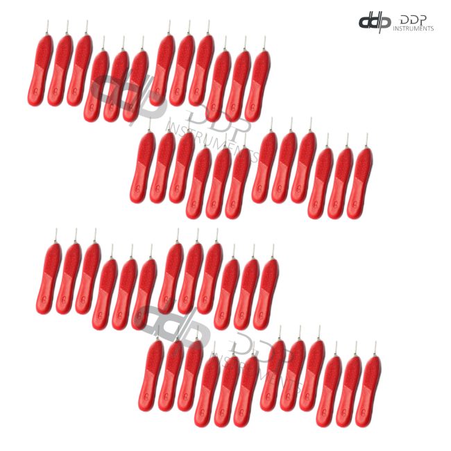Lot Of 50 Pcs Scalpel Handle Plastic #5 with Red Color Surgical Instruments