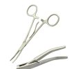 McKenzie Clip Forceps 5.5'' Curved Stainless Steel Surgical Instruments DS-2397