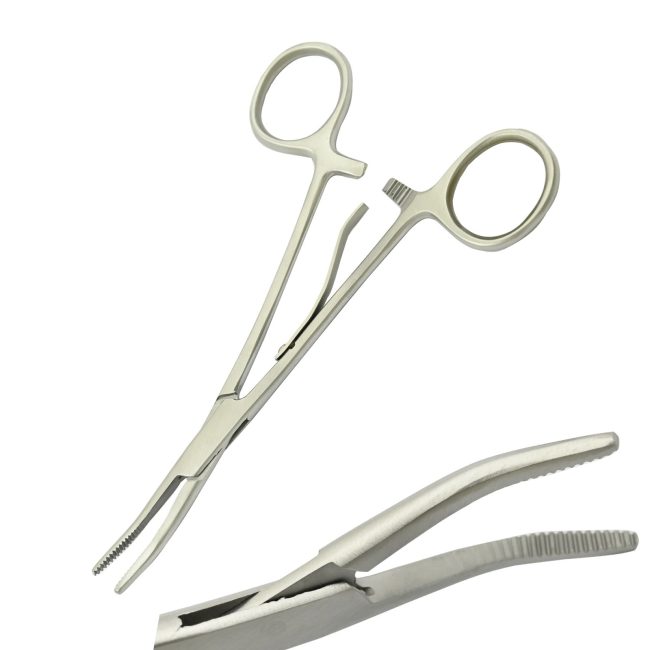 McKenzie Clip Forceps 5.5'' Curved Stainless Steel Surgical Instruments DS-2397