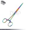 Multi Color Rainbow Pean Hemostat Forceps 8" Straight Pliers Stainless Steel