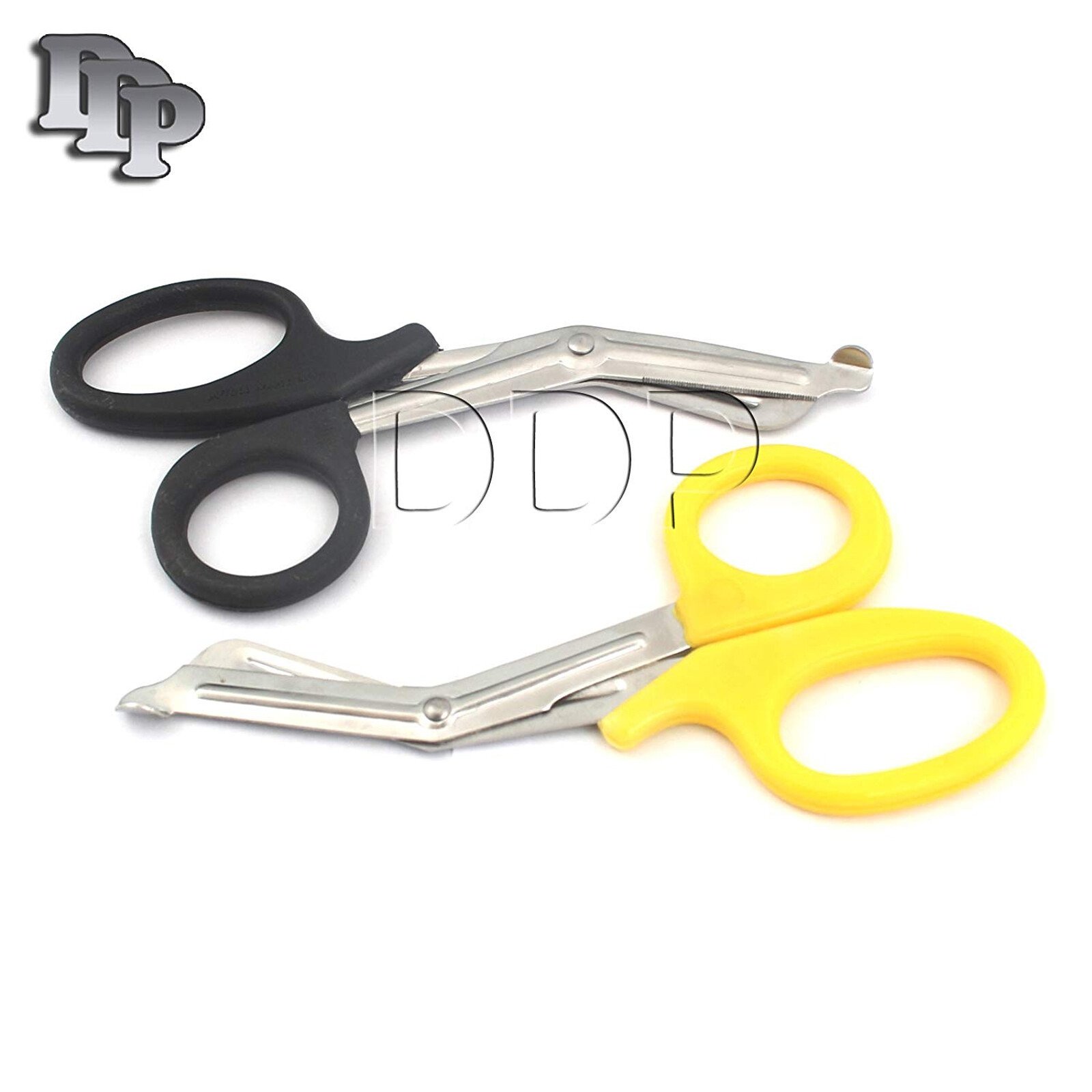 NEW 2 PARAMEDIC UTILITY BANDAGE TRAUMA EMT EMS SHEARS SCISSORS 5.5" BLACK YELLOW