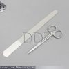 Nail Scissors 4.5" Fingers Toes Manicure Steel Straight Pointed + File