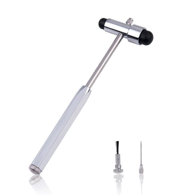 Neurological T-shaped Medical Reflex Hammer Dual Head Tendon Examine Percussor