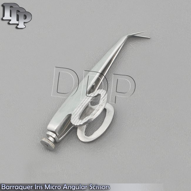 O R GRADE BARRAQUER IRIS MICRO SURGERY OPHTHALMIC ANGULAR SCISSORS 3.5"