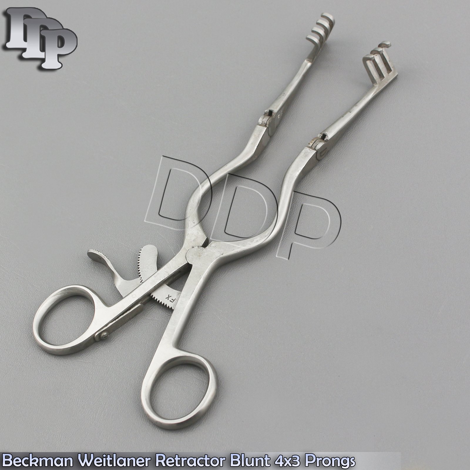 O.R GRADE SURGICAL BECKMAN WEITLANER RETRACTOR 6" BLUNT 4X3 PRONGS HINGED BLADE