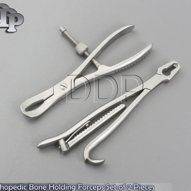 Orthopedic Bone Holding Forceps 6'' Clamps + Bone Reduction Forceps 6''