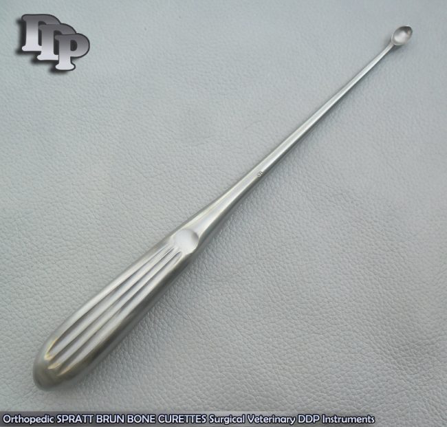 Orthopedic SPRATT BRUN BONE CURETTES 6/ 9" Surgical Instruments