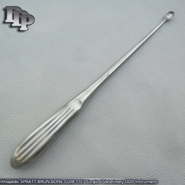 Orthopedic SPRATT BRUN BONE CURETTES 6/ 9" Surgical Instruments