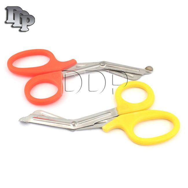 Premium 2 PARAMEDIC UTILITY BANDAGE TRAUMA EMT EMS SHEARS SCISSORS 5.5"-YEL ORA