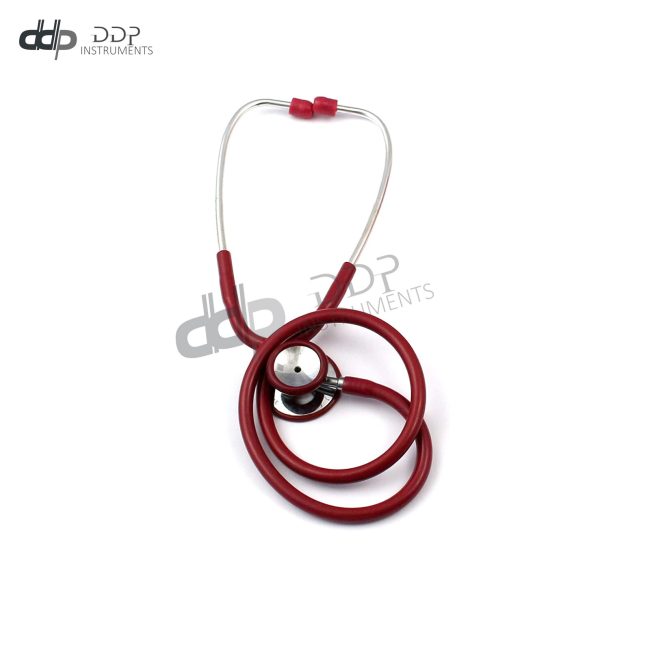 Professional Dual Head Student Doctor Nurse Classical Stethoscope RED