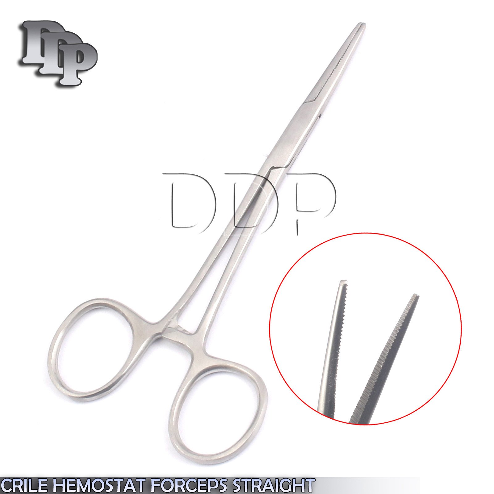 RANKIN CRILE HEMOSTAT LOCKING FORCEPS STR TIP 5.5" - Image 3
