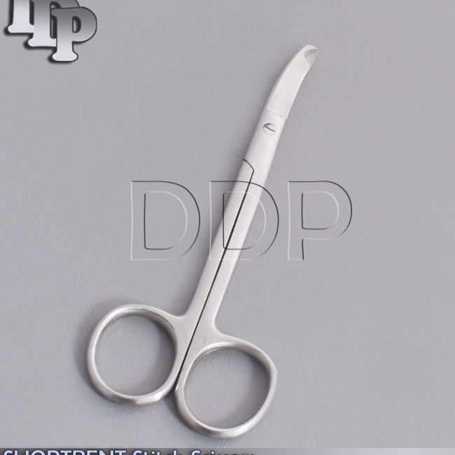 SHORTBENT Stitch Scissor, 3.5", Curved Blades, Premium Stainless